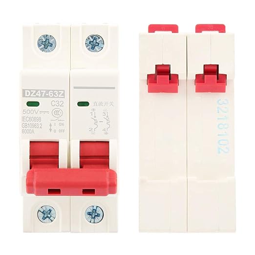 DC 500V 32A Circuit Breaker | 2P MCB til solcellepanelets kraftsystem