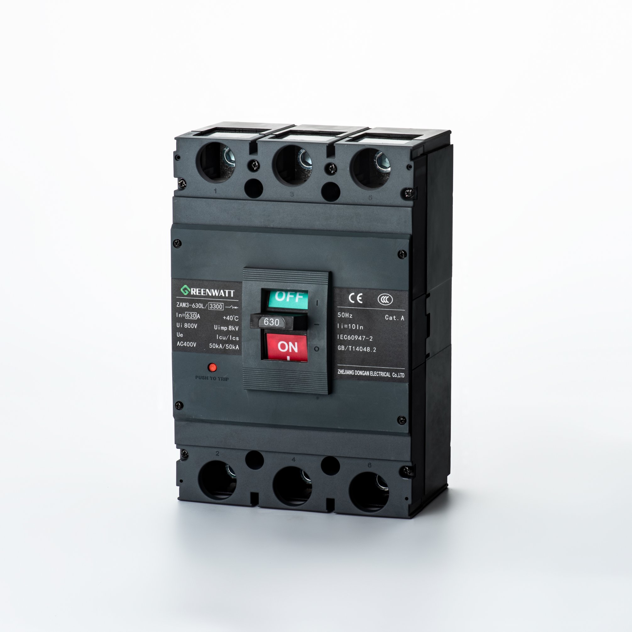 ZAM3-630L støbt case-afbryder | Greenwatt